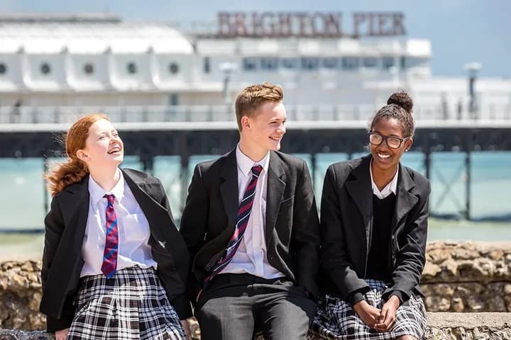 Students by Brighton Pier