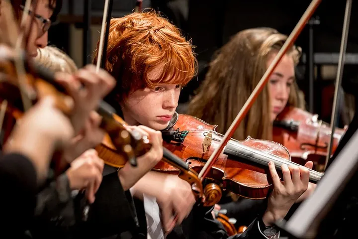 Orchestra rehearsal