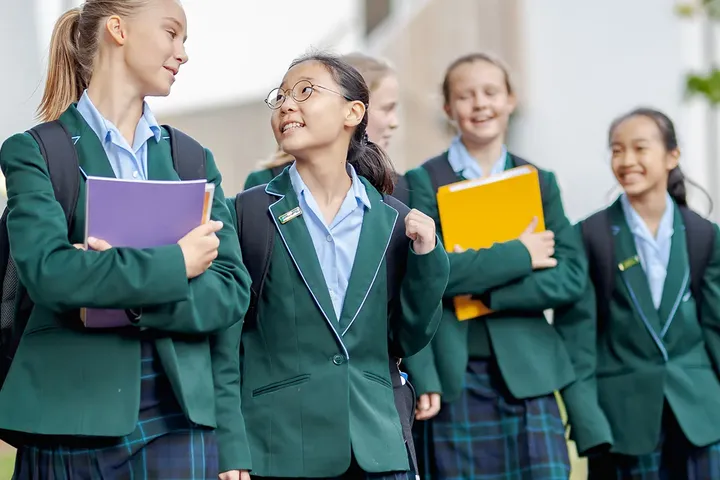 Students chatting between lessons