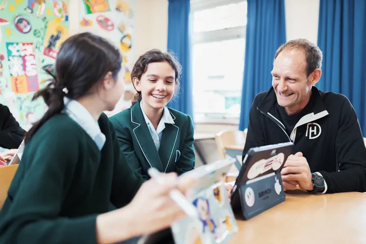 Lesson with a teacher