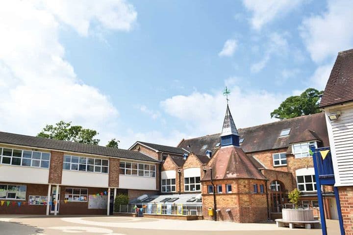 Courtyard at Dragon School, Oxford