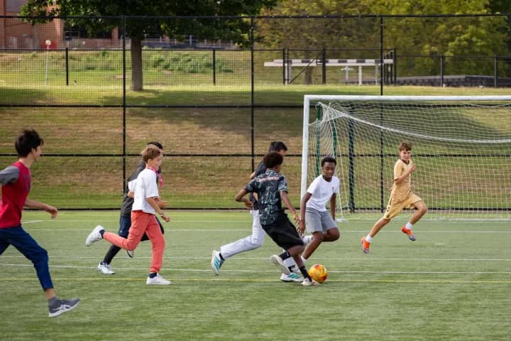Football on the all-weather pitch