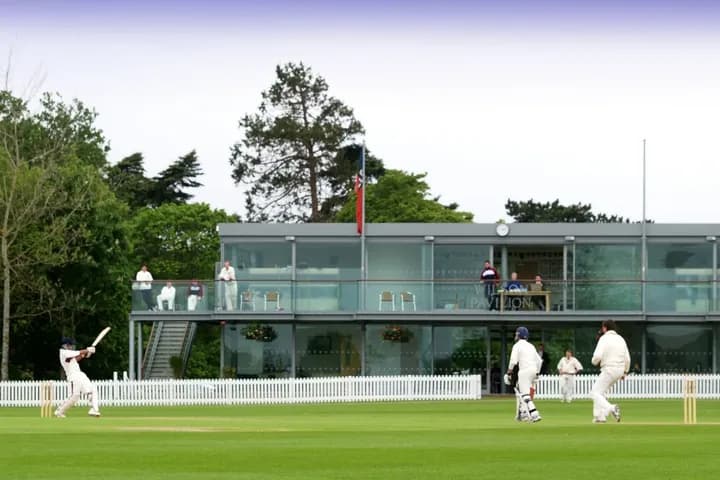 Cricket on the main pitch