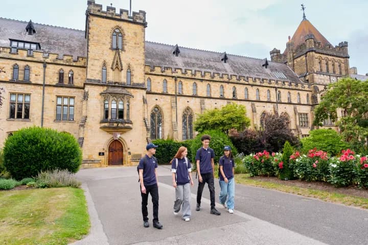 Students outside Tonbridge School