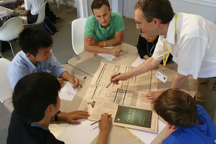 Pre-university workshop with a tutor
